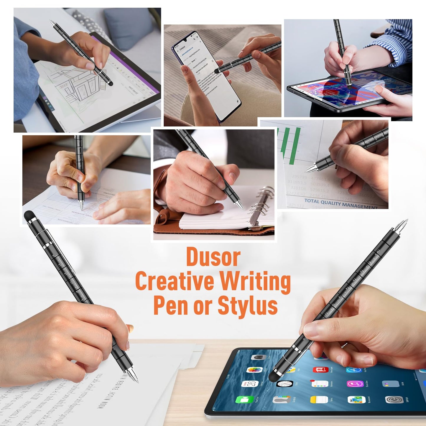 Dusor Gifts for Men Fidget Pen, 2026 Graduation Gift for Him Her Multifunction Pen, Anniversary Birthday Father‘s Day Gifts for Men Dad Husband Brother Boyfriend, Cool Stuff Gadgets for Son Teens Boy