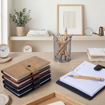 Marspark 15 Set Chaos Coordinator Employee Appreciation Gifts Inspirational A5 Leather Notebooks with Pens Thank You Gifts for Graduation Men Women Teacher Manager Boss Father's Day