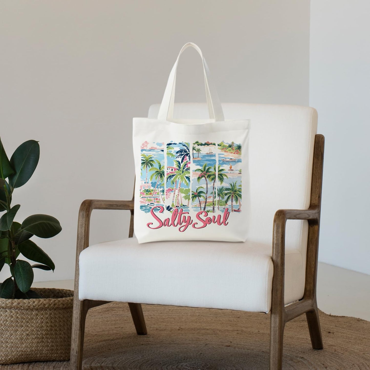 NATSUNO Canned Sardines Tote Bag,Fish Gifts for Women,Western Tote Bags for Women,Reusable Grocery Bags,Sardine Lover Gifts
