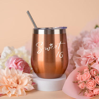 Anforsun 16th Birthday Gifts for Girls, Gifts for 16 Year Old Girl, Sweet Happy 16th Birthday for Girls Daughter, Niece, Granddaughter, Best Friends Female Sister Bestie