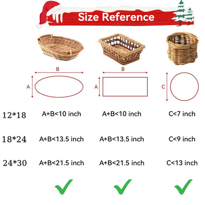 Ohuimrt 50Pcs Cellophane Bags 3 Sizes Cellophane Wrap 24x30 16x24 12x18 Inch Large Clear Plastic Bags with 50 Pull Bows for Gift Baskets Packaging