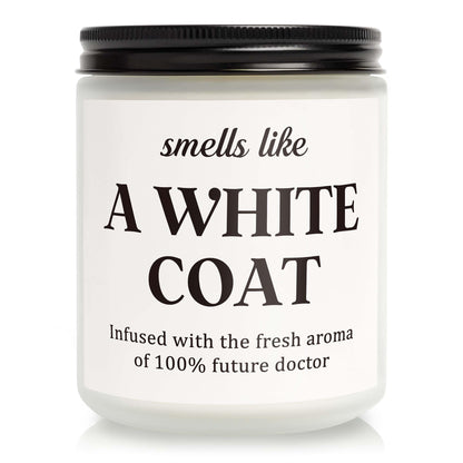 Future Doctor Candle, White Coat Ceremony Gifts, Doctors Day Gifts for Women, Medical Physician Assistant Gift for Medical School Students Graduation Med Student - Lavender Scented Candle (7oz)