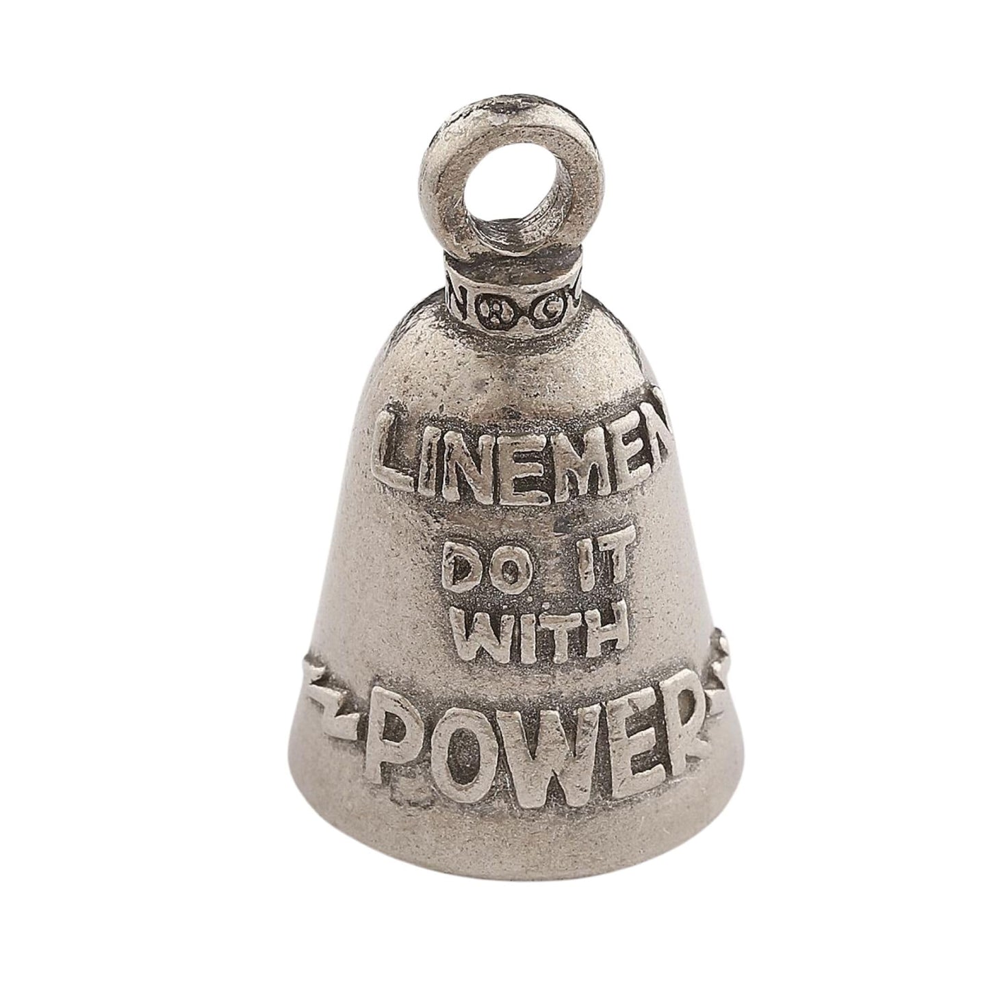 Guardian Bell Good Luck Bell w/Keyring & Black Velvet Bag | Motorcycle Bell | Lead-Free Pewter | Made in USA