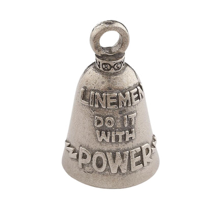 Guardian Bell Good Luck Bell w/Keyring & Black Velvet Bag | Motorcycle Bell | Lead-Free Pewter | Made in USA