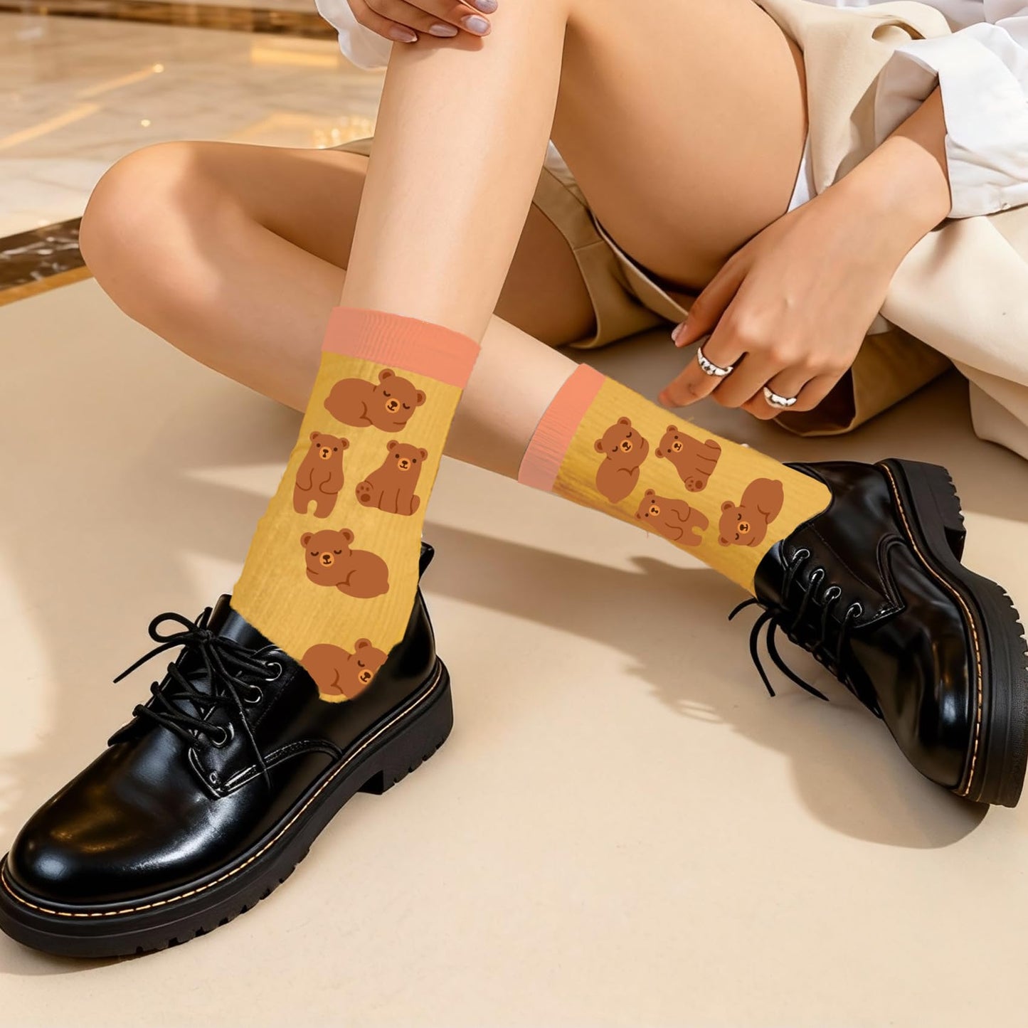 Inspirational Gifts - Animal Print Gifts for Women,Motivational Animal Lover Gift for Boys Girls Women Men Socks