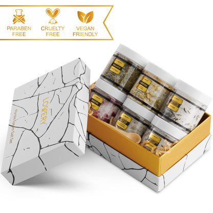 Gifts for Women Who Have Everything Spa Gift Basket, Epsom Bath Salts Gift Basket Set, Self Care Salt W/Essential Oil, Gifts for Mom, Her, Lavender, Eucalyptus, Lemon, Coconut, Tea Tree, Honey Almond