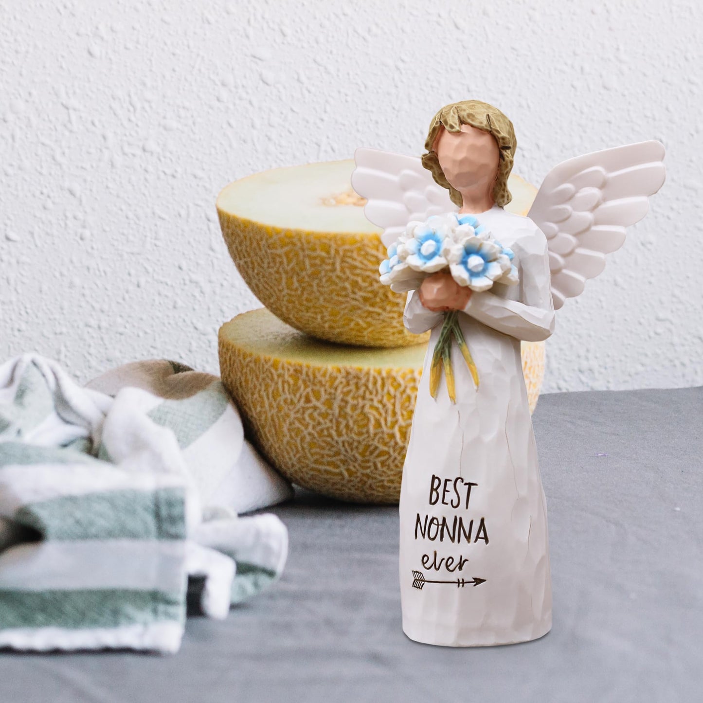 AUKEST Nonna Gifts for Grandma, Nonnie Gifts, Gift for Nonna, Sculpted Hand-Painted Figure