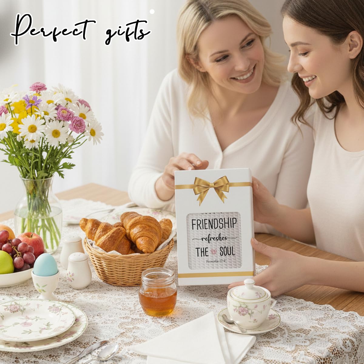 A Sweet Friendship Refreshes The Soul, Christian Gifts for Women Friends, Friendship Gifts for Christian Kitchen Towel Hand Towels, Hostess Gifts