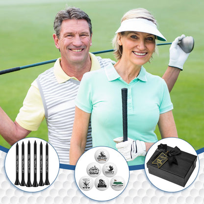 Arrowbash Retirement Golf Balls with Tees and Gift Box Funny Retirement Gifts for Dad Coworkers Golfers Husband