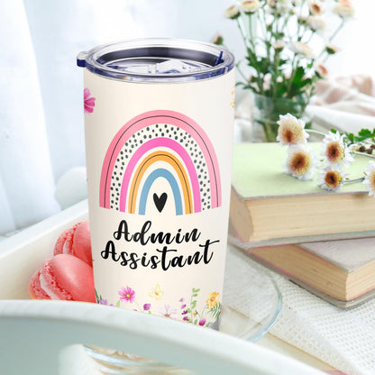 Administrative Assistant Gifts Administrative Professional Day Birthday Retirement Appreciation for Admin Assistant Tumbler Mug Cup 20oz