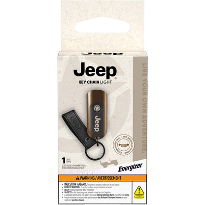 Energizer Jeep Keychain Flashlight, Bright Compact Portable Flashlight Keychain, Touch Tech Auto-Off Feature