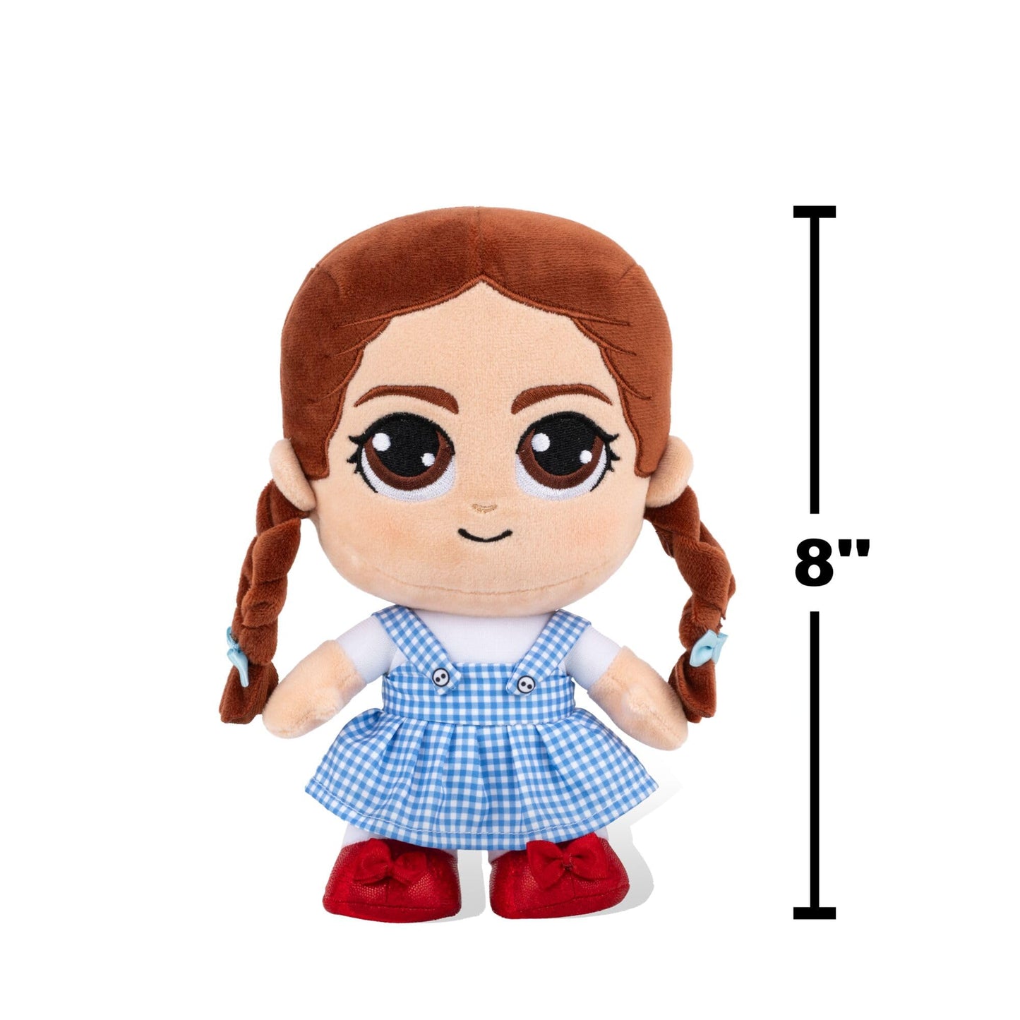 Jazwares Warner Bros. 8-Inch Dorothy Plush from The Wizard of Oz - Super-Soft and Huggable Plush Toy - Official Licensed Plush - for All Ages