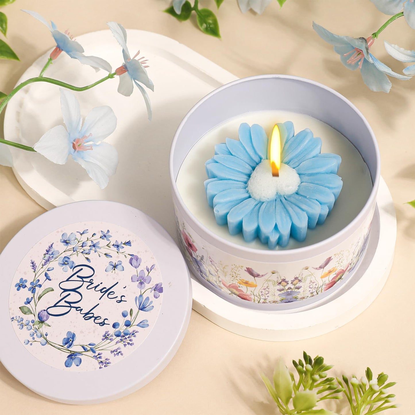 Maid of Honor Proposal Gifts,Wedding Bachelorette Party Will You Be My Maid of Honor Glass Cup Candle Jewelry Box Gift Set