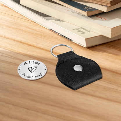 Pocket hug, remember the change you brought, keychain for friends or relatives, inspiring gift