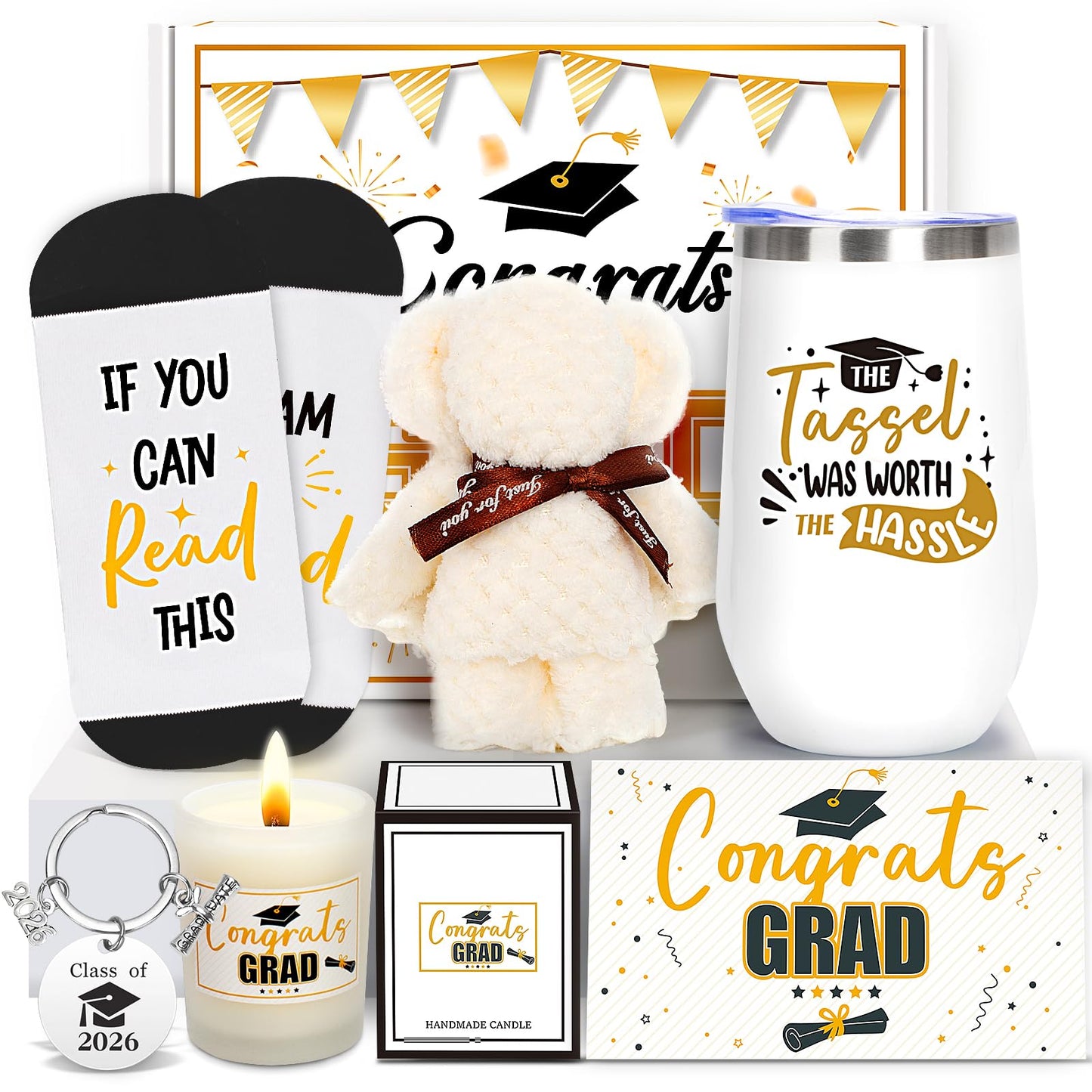 Duchong 2026 Graduation Gifts, Congrats Gift Box Set, College High School Graduation Present, Grad Box with Tumbler for Her Him