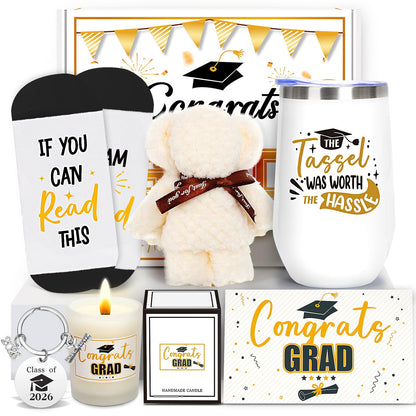 Duchong 2026 Graduation Gifts, Congrats Gift Box Set, College High School Graduation Present, Grad Box with Tumbler for Her Him