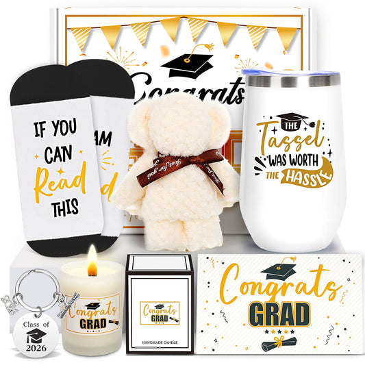 Duchong 2026 Graduation Gifts, Congrats Gift Box Set, College High School Graduation Present, Grad Box with Tumbler for Her Him