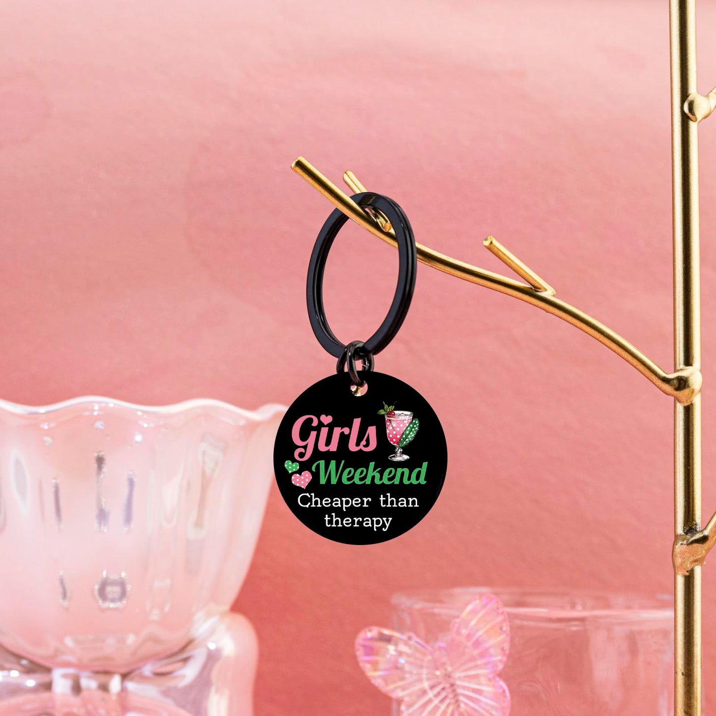 Girls Weekend Gifts for Women Girls Tirp Gifts Favors Friendship Gift for Women Graduation Birthday Christmas Bestie Friends Keychain for Teen Girl