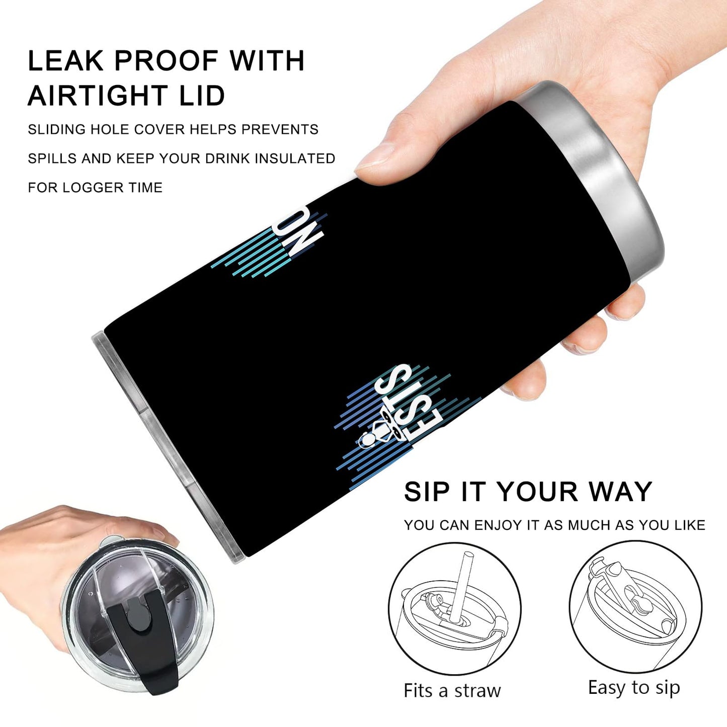 DJ Gifts for Men, Cool Gifts for DJ, 20oz Stainless Steel Tumbler with Lid Straw