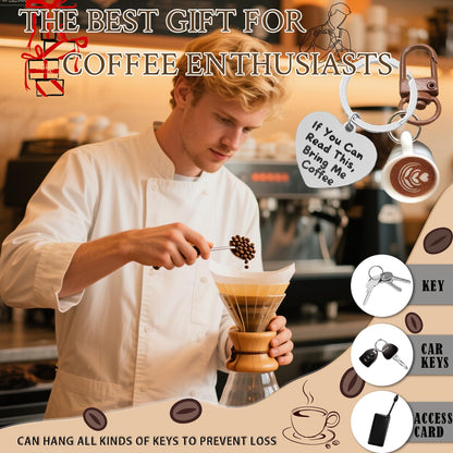 Coffee keychain takeaway bag charm is a great gift for family and friends who love coffee