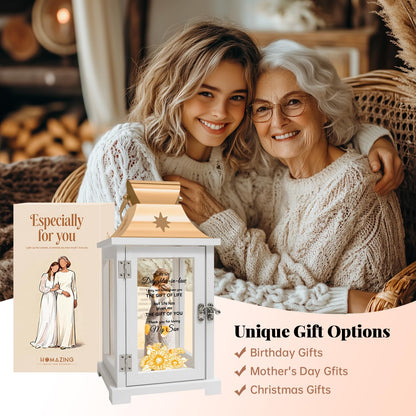 Daughter in Law Mothers Day Lantern Gift from Mother in Law to My Daughter in Law Figure Lantern Surprise, Christmas, Birthday Gift for Daughter in Law