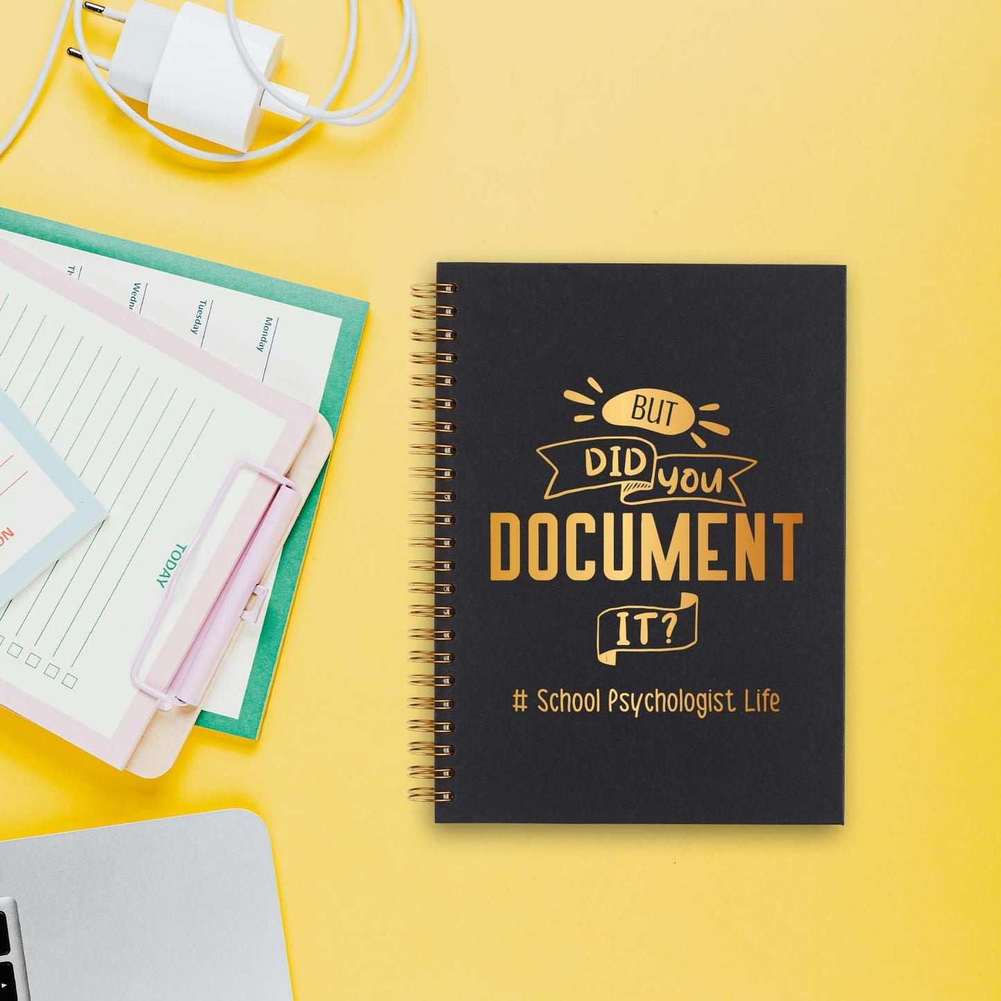 School Psychologist Spiral Notebook, School Psychologist Gifts for Women, Funny School Psychologist Life Gag Office Supplies Appreciation Thank You Gifts Spiral Notebooks WA4