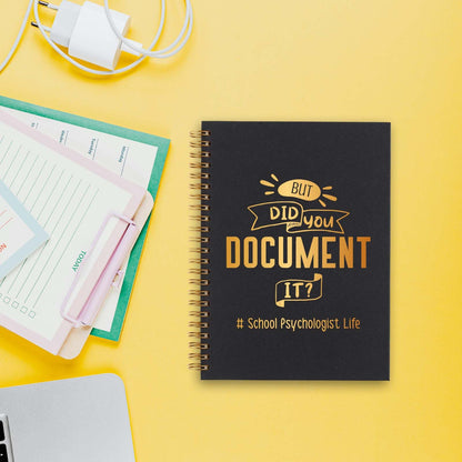 School Psychologist Spiral Notebook, School Psychologist Gifts for Women, Funny School Psychologist Life Gag Office Supplies Appreciation Thank You Gifts Spiral Notebooks WA4