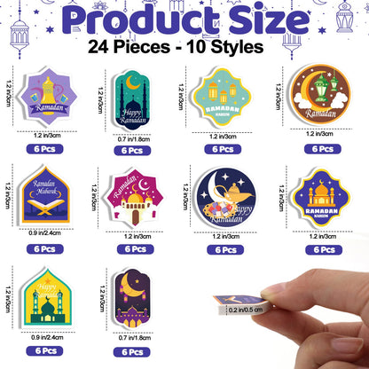60 Pcs Ramadan and Eid Gifts Erasers Bulk, Eid Mubarak Gift Erasers for Boys and Girls, Ramadan Islamic Gifts for Eid Party Favors Supplies Classroom Activities Rewards Goodie Bag Stuffers
