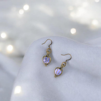 Bottled Up Designs Handmade Brass Drop Earrings, Sterling Silver, Eco Friendly, Recycled Vintage Bottles, Made in USA, Birthday Gifts, Mothers Day, Women, Anniversary
