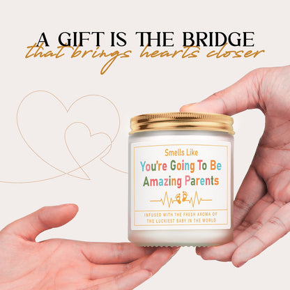AceThrills Gender Reveal Gifts, New Parents Gift for Couples, Pregnancy Gifts for First Time New Mom Dad Gift - Lavender Scented Candle