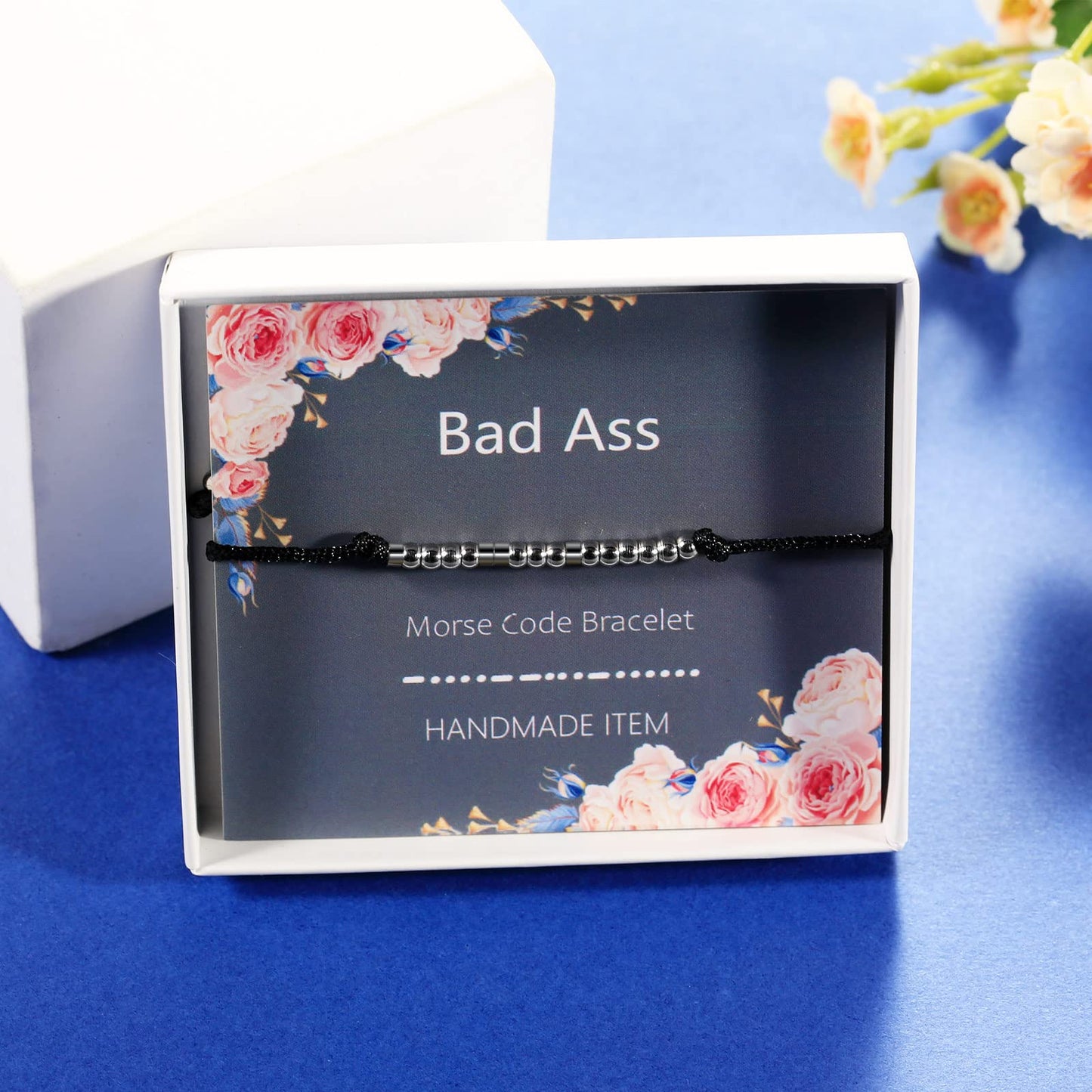 ASELFAD Morse Code Bracelets for Women, Funny Graduation Gifts, Best Friend Birthday Gifts for Women Friendship Bracelets, Teen Girl Gifts Trendy Stuff