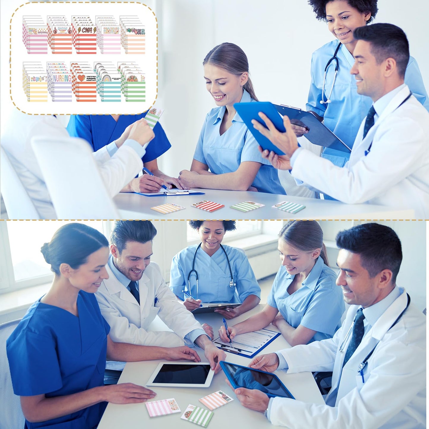 Tinlade 50 Pack CNA Week Gifts Bulk 2026 CNA Gifts Note Pads Certified Nursing Assistant Staff Appreciation Gift for Women Girls Nurse Certified Nursing Assistant Graduate Medical Student