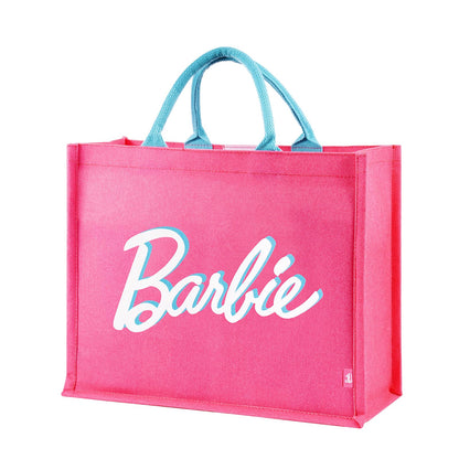 MINISO Barbie Tote Bag, Large Canvas Tote bag for Women, Fashion Shopping Work handbags, Personalized Present for Birthday, Beach, Holiday, Wedding, Birthday Gifts for Mom, Sister, Teacher, Friend