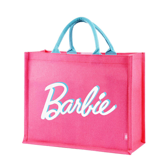 MINISO Barbie Tote Bag, Large Canvas Tote bag for Women, Fashion Shopping Work handbags, Personalized Present for Birthday, Beach, Holiday, Wedding, Birthday Gifts for Mom, Sister, Teacher, Friend
