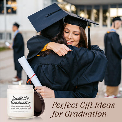 LUMELOOM Graduation Gifts for Her, Him, 9oz Aromatherapy Lavender Scented Soy Wax Candle, 2026 College, Master Degree, PhD, High School, Nurse Graduation Gifts, Funny Grad Candle for Women, Men