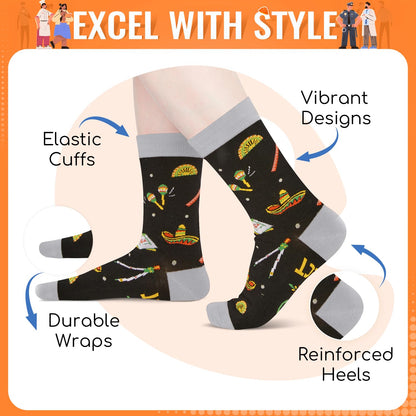 HAPPYPOP Gifts for Mechanic Architect - Trainer Diver Plumber Musician Socks for Him Her