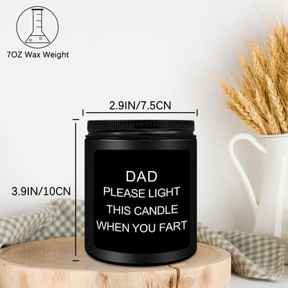 Homsolver Gift for Dad, Fathers Day Christmas Birthday Dad Gifts from Daughter Son - Sandalwood Scented Candle (7OZ)
