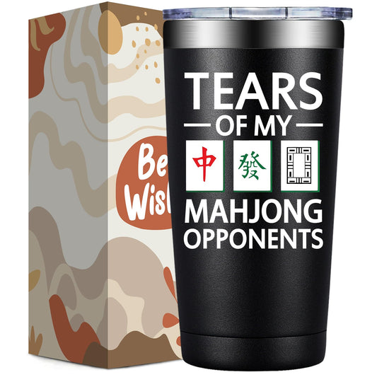Mahjong Gifts for Women Men - Christmas Brithday Gifts for Mahjong Lovers - Mahjongs Accessories and Gift - 20oz Mahjongs Gift Ideas Tumbler