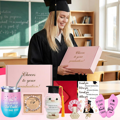 Graduation Gifts for Women Her 2026,Congrats Grad Gift Basket for College & High School Class of 2026,Graduation Gift Set for Women, College, Daughter, Sister, Friend