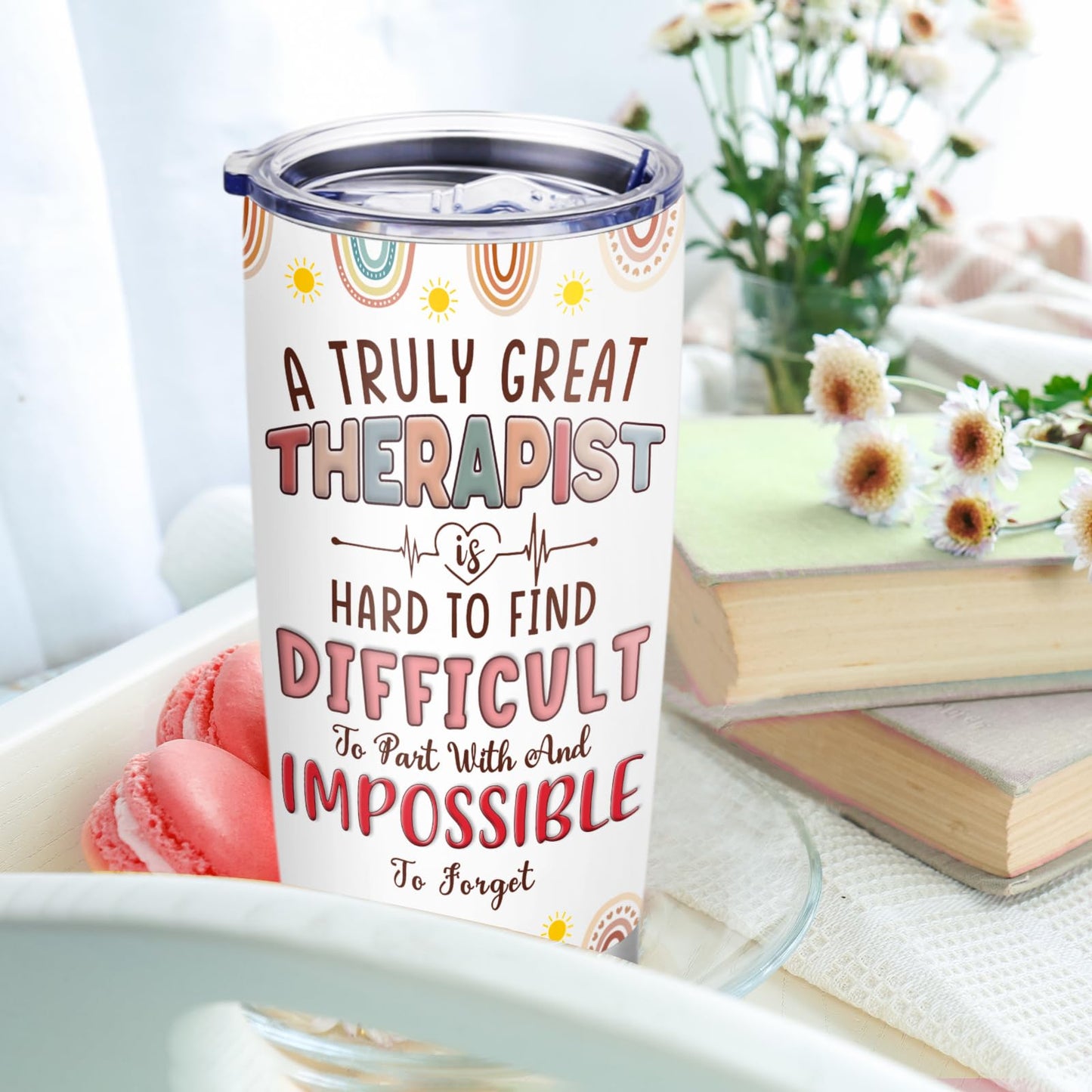 Therapist Gifts Tumbler,Respiratory Physical Speech Massage Occupational Mental Health Therapist Gifts,Therapist Office Decor,Travel Coffee Tumbler Mug 20oz