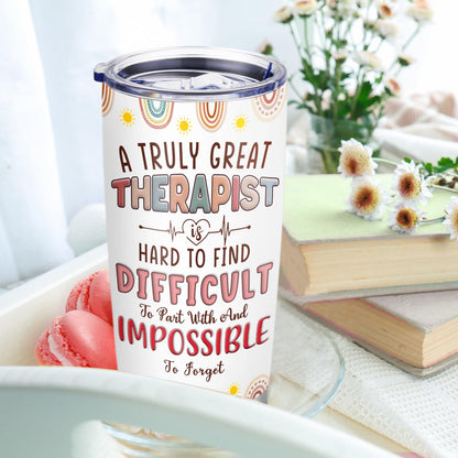 Therapist Gifts Tumbler,Respiratory Physical Speech Massage Occupational Mental Health Therapist Gifts,Therapist Office Decor,Travel Coffee Tumbler Mug 20oz