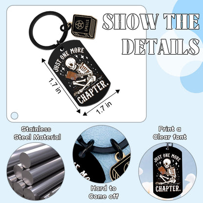 Book Keychain Book Nerd Gifts Nerdy Gifts for Men Books Lover Gifts for Women Stocking Stuffers for Book Lovers Nerd Stocking Stuffers for Men Readers Bookish Keychain