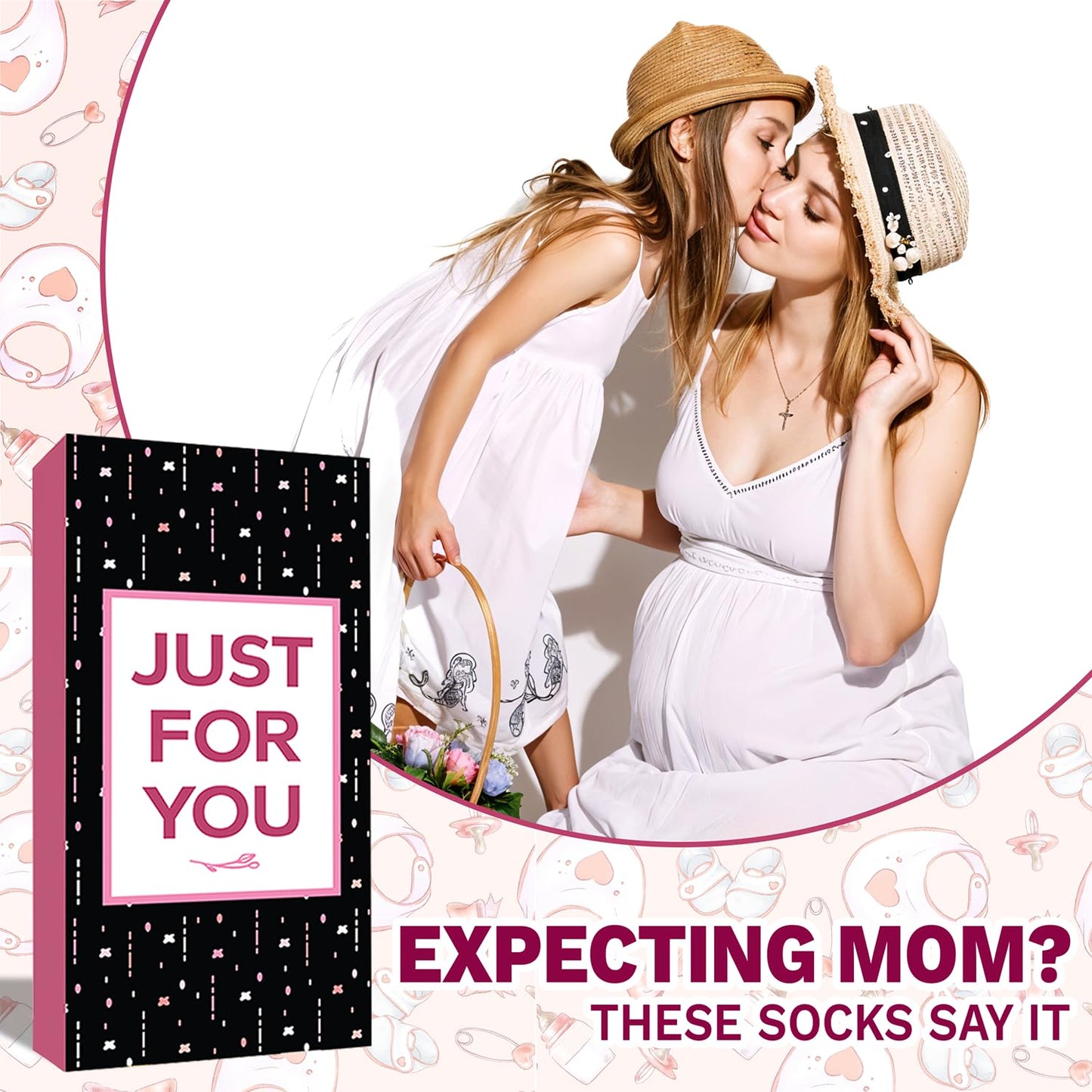 ZAGKOO First Fathers Day New Dad Gifts - Soon to Be, 1st Time Dad Sock - Expecting Gifts for First Time Mom, Pregnant Women
