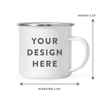 Andaz Press 11oz. Stainless Steel Campfire Coffee Mug Gift, Babysitter Because Badass Isn't an Official Title, Floral, 1-Pack, Enamel Metal Camping Camp Cup Christmas Birthday Present Ideas
