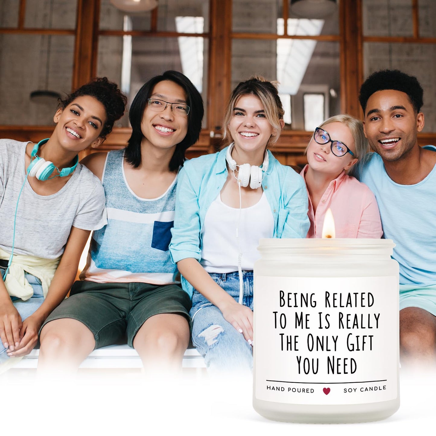 Funny Gifts for Brother Fathers Day, Brother Birthday Gifts, Brothers Gift from Sister, Soy Wax Lavender Candles for Siblings, Sister, Nephew, Friends