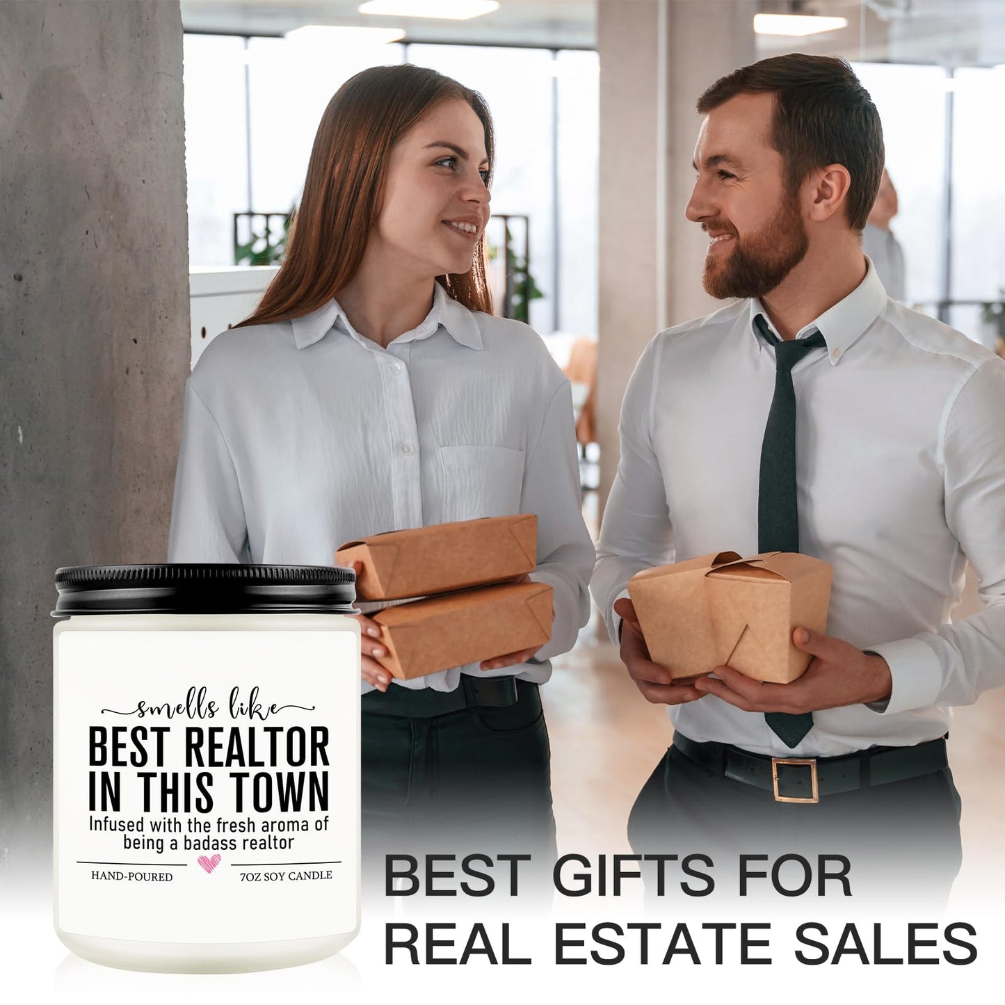 Funny Realtor Candle, Realtor Gifts for Women Men, Real Estate Agent Supplies, Closing Gift for Sellers, Funny Celebrate Reward Thank You Presents for Realtors, Salesperson, Broker, Realtor Supplies