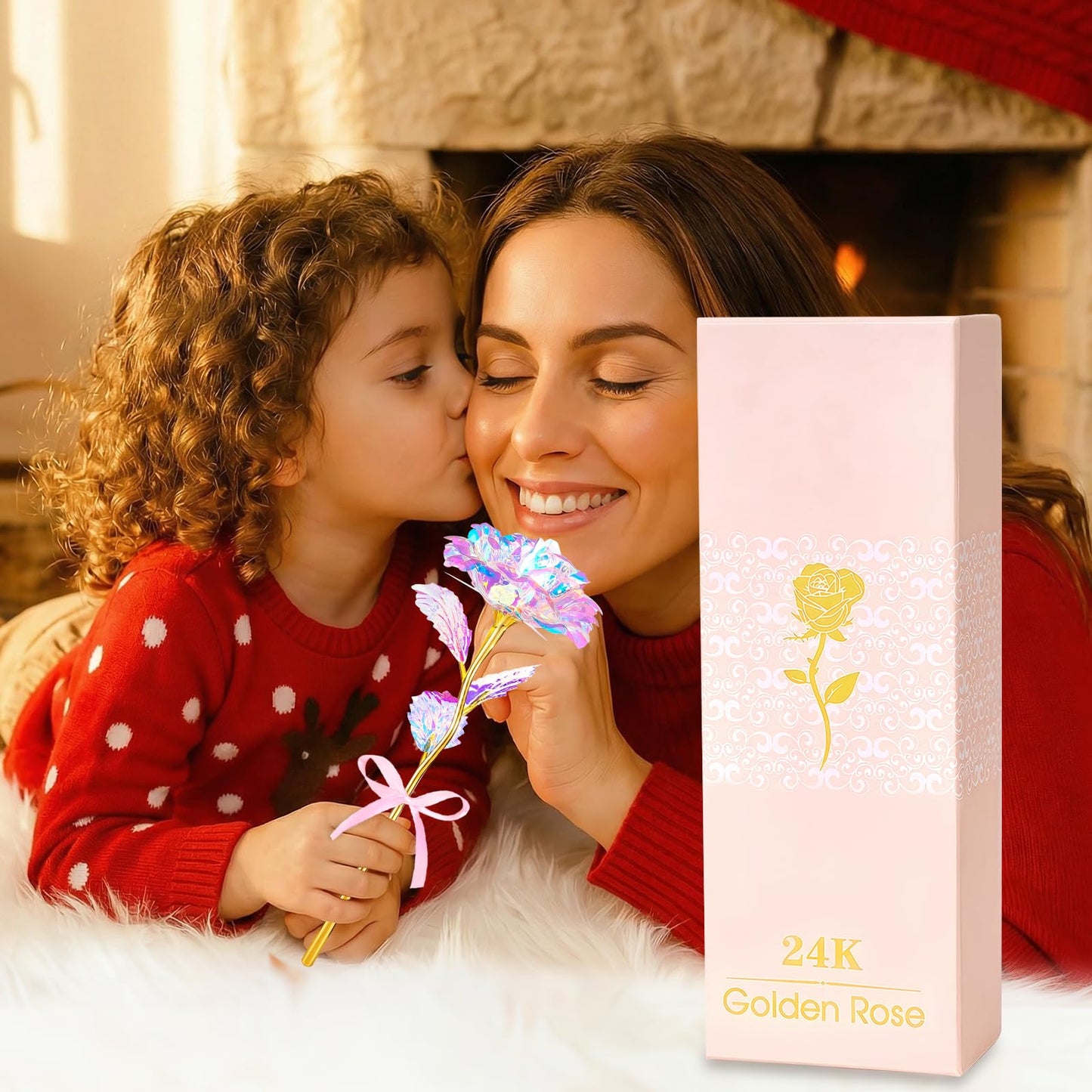 Befinr Mothers Day Rose Gifts for Mom, Women Mom Gifts for Brithday, Galaxy Glass Rose Forever Preserved Flowers Eternal Crystal Roses Mother's Rose Gifts for Grandma Daughter Wife Girlfriend