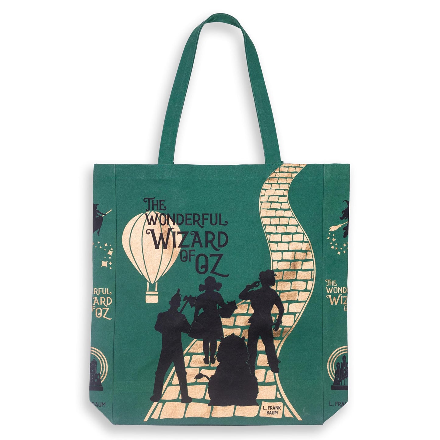Steel Mill & Co Cute Canvas Tote Bag for Book Lovers, The Wonderful Wizard of Oz Inspired Reusable Bag for Work/Groceries