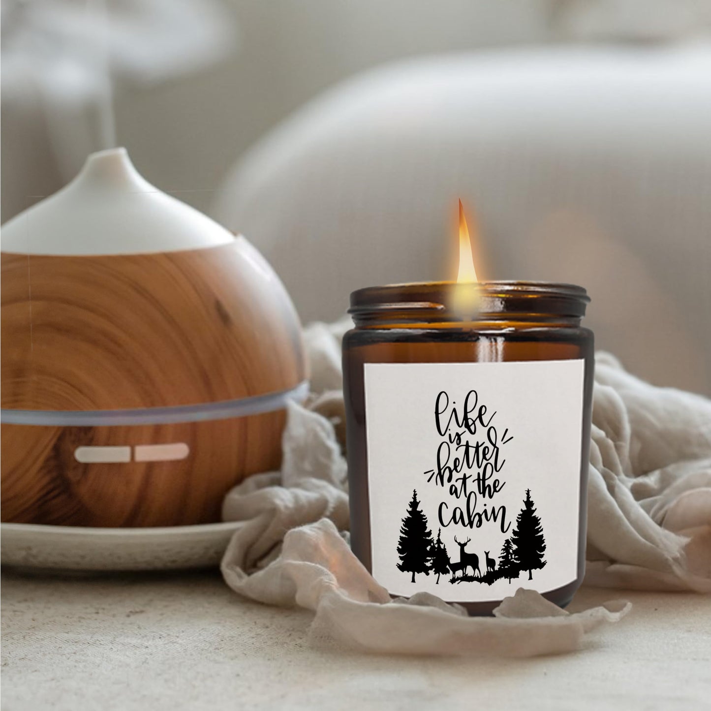 Mancheng-zi Life is Better at The Cabin Scented Candles, Cabin Gifts and Decor