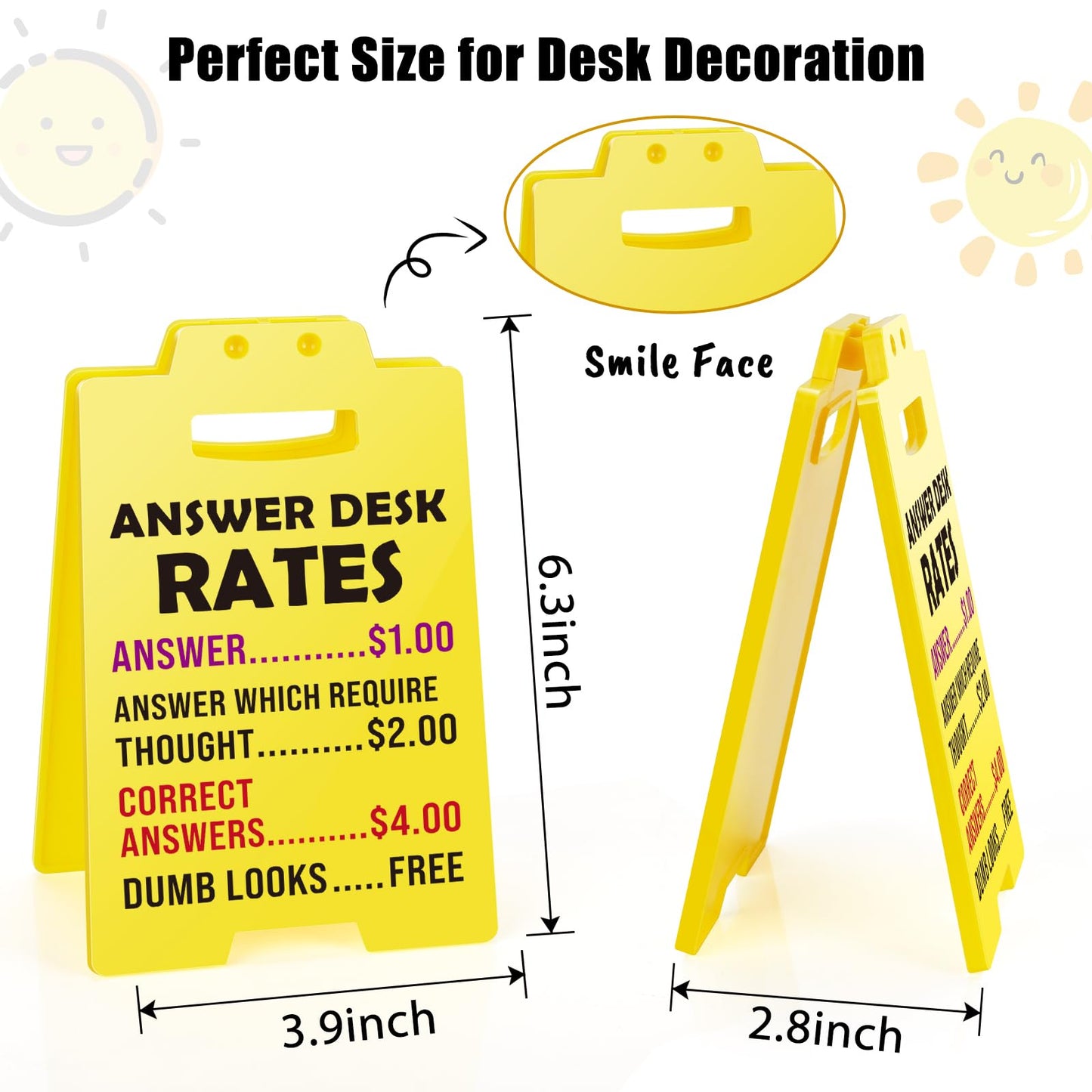 MBL Funny Gag Office Decor - Fun Gag Gifts Cubicle Accessories Supplies Desk Sign, Team Coworker Employee Boss Lady Gift for Women, Appreciation Stress Relief Gifts for Principal Teacher Secretary Men
